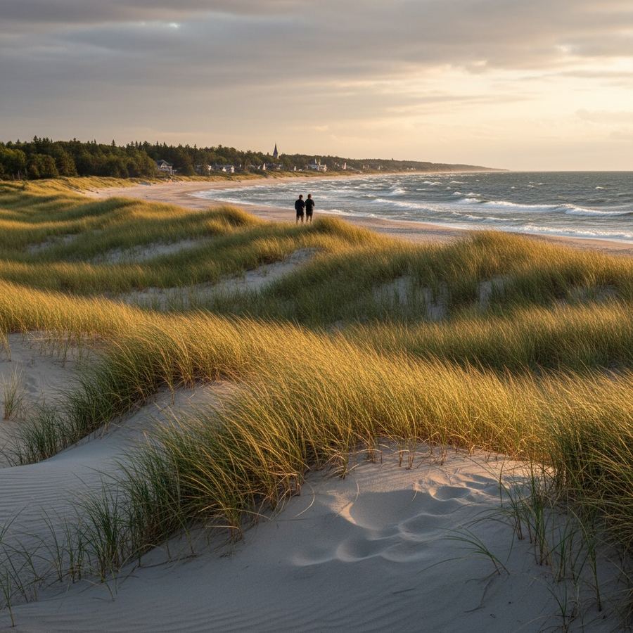 Sand dunes and grasses at Wasaga Beach Provincial Park